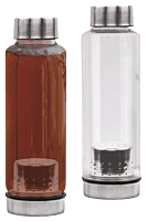 ClearSip Brew 500: Borosilicate Glass Bottle with Steel Infuser