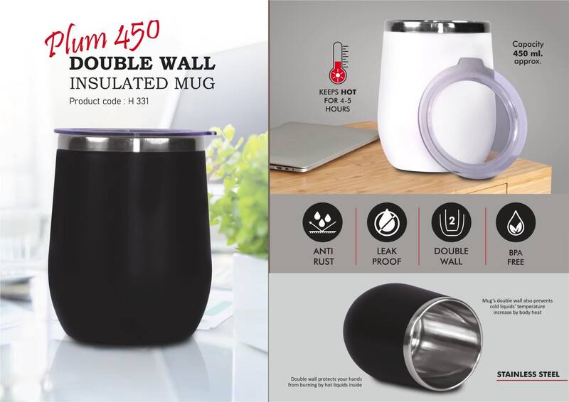 Plum 450: Double wall Insulated Mug |