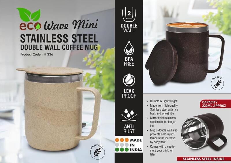 EcoWave Mini: Stainless Steel Double wall Coffee mug