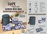 Zippy Nova: Lunch box bag with 3 Stainless steel containers,