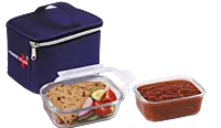 GlassMate 2 Lunch Box: Lunch box with High quality borosilicate glass Containers