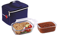 GlassMate 2 Lunch Box: Lunch box with High quality borosilicate glass Containers