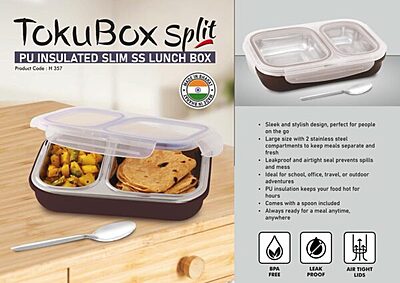 TokuBox Split: Slim Lunch box