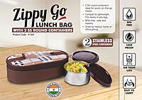 Zippy Go: Lunch bag with 2 SS round containers