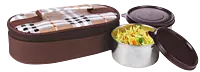 Zippy Go: Lunch bag with 2 SS round containers