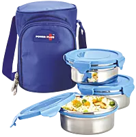 Zippy Lunch box bag- 3 containers (steel)