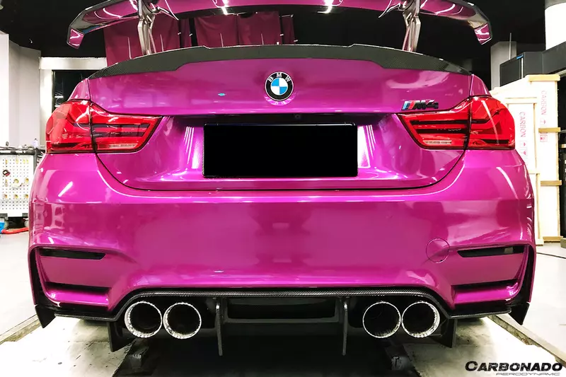 BMW M3 F80 & M4 F82 SM Style Carbon Fiber Rear Caps | 2014–2020