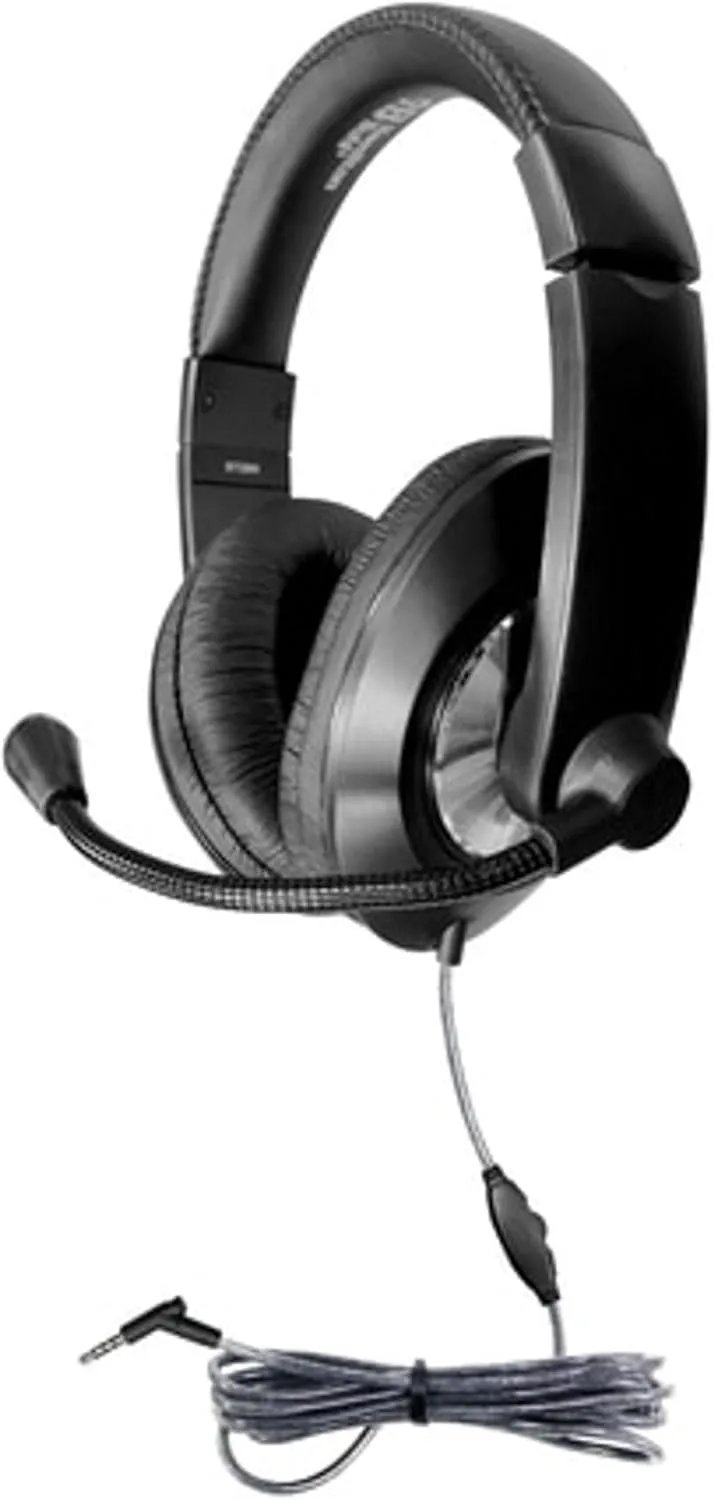 Hamilton Buhl Smart-Trek Headset || Durable Steel-Reinforced Gooseneck Mic, 3.5mm TRRS Plug