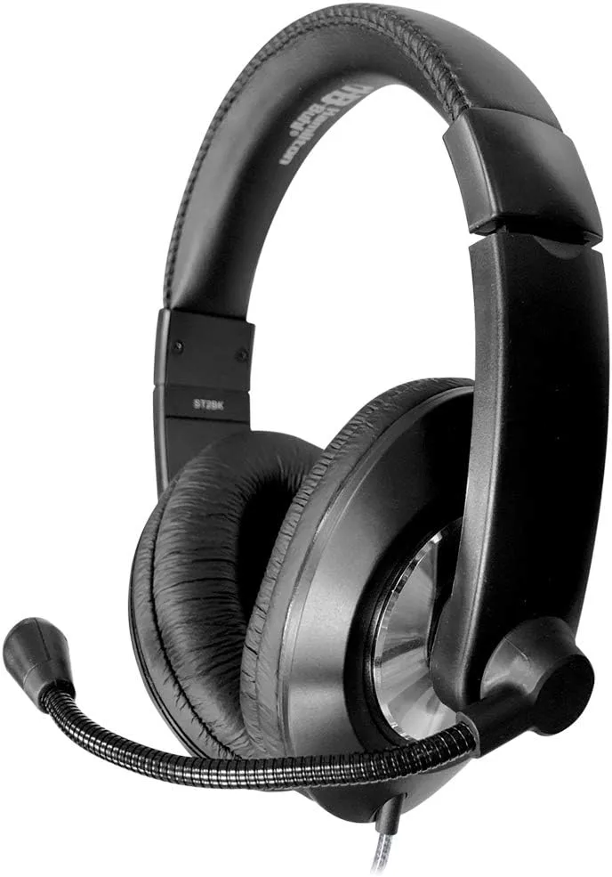 Hamilton Buhl Smart-Trek Headset || Durable Steel-Reinforced Gooseneck Mic, 3.5mm TRRS Plug