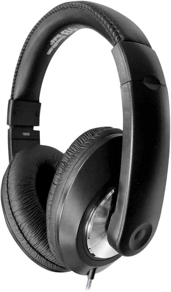 Hamilton Buhl Smart-Trek Headphone || 3.5mm TRRS Plug, Durable and Comfortable, Black (ST1BK)