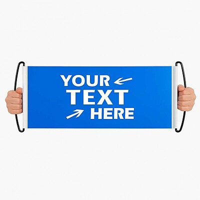 Hand Held Banner (10 Pack) Hand Held Banner (10 Pack)