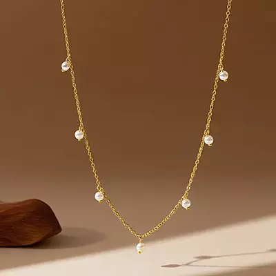 Hanging Pearls Necklace Hanging Pearls Necklace