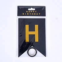 Happy Birthday Banner – Black - Large