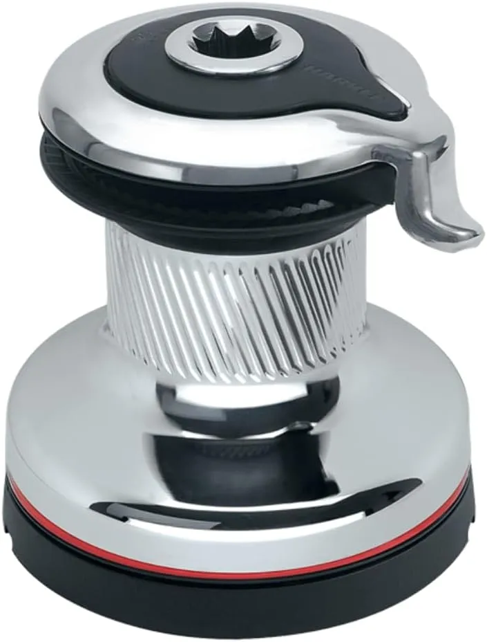 Harken Winch: Radial Self-Tailing Size 20 - Chrome - Single Speed