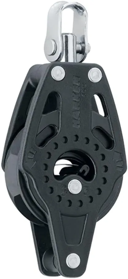 Harken 40mm Carbo Single Ratchet Block w/Swivel & Becket