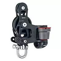 Harken 45mm Single Aluminum Element Fiddle Block w/Swivel & 150 Cam Cleat