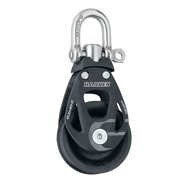 HARKEN Premium Sailing 45mm Element Single Swivel Boat Block, Part 6230 45 mm Single Swivel Block w/Becket