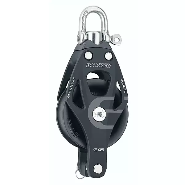 HARKEN Premium Sailing 45mm Single Element Swivel Boat Block w/Becket, Part 6231