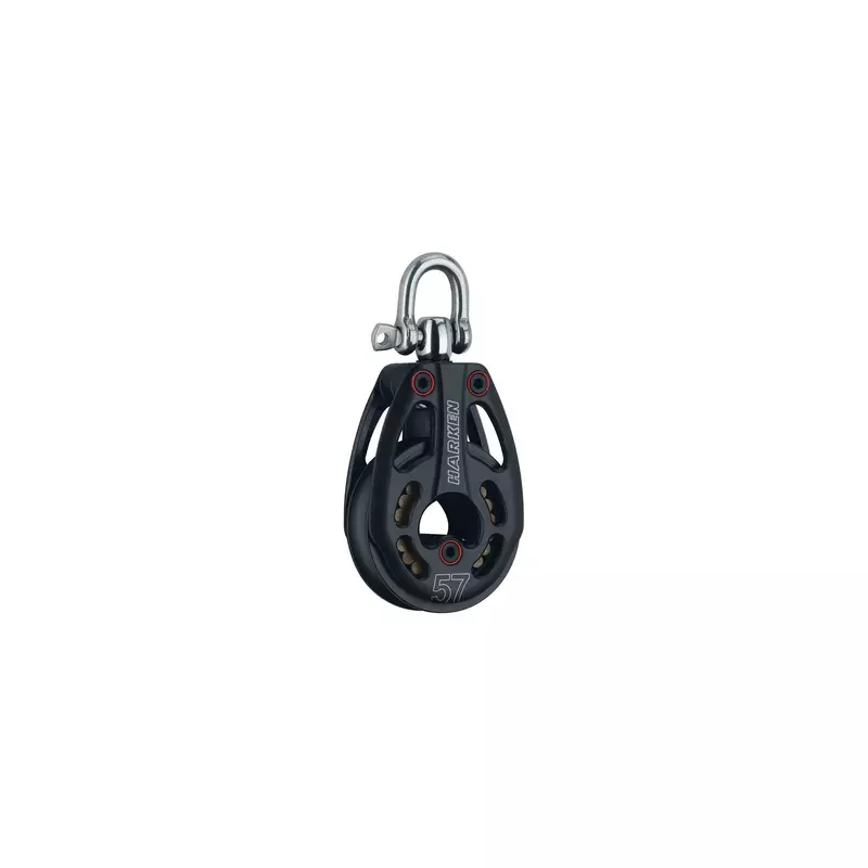 HARKEN Premium Sailing 57mm HL Black Magic Air Low Load Boat Block, Part 3226