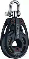 HARKEN Premium Sailing 57mm HL Black Magic Air Low Load Boat Block, Part 3226