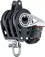 Harken 57mm Triple Carbo Block - Swivel, Becket, Cam Cleat