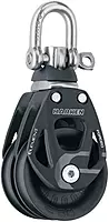 Harken 60mm Double Aluminum Element Block w/Swivel