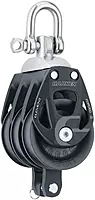 Harken 60mm Triple Aluminum Element Block w/Swivel & Becket