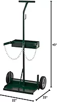 Harper Trucks 108-24 45-Inch High by 22-Inch Wide Welding Cylinder Hand Truck with 7-Inch Semi-Pneumatic Wheels