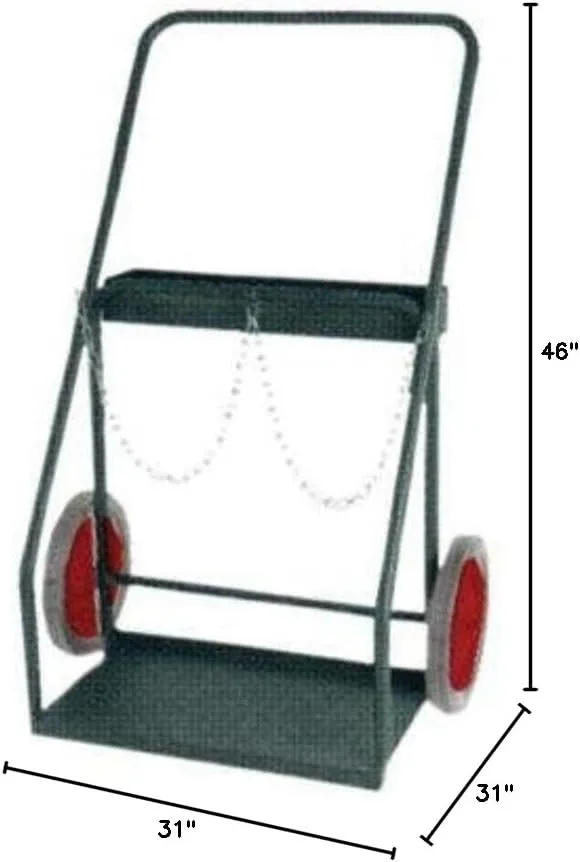 Harper Trucks 314-2746-Inch High by 31-Inch Wide Continuous Handle Hand Truck with 14-Inch Semi-Pneumatic Wheels