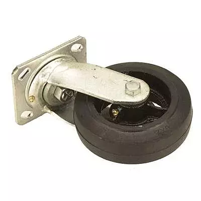 6" X 2" Mold-On Rubber Swivel Caster