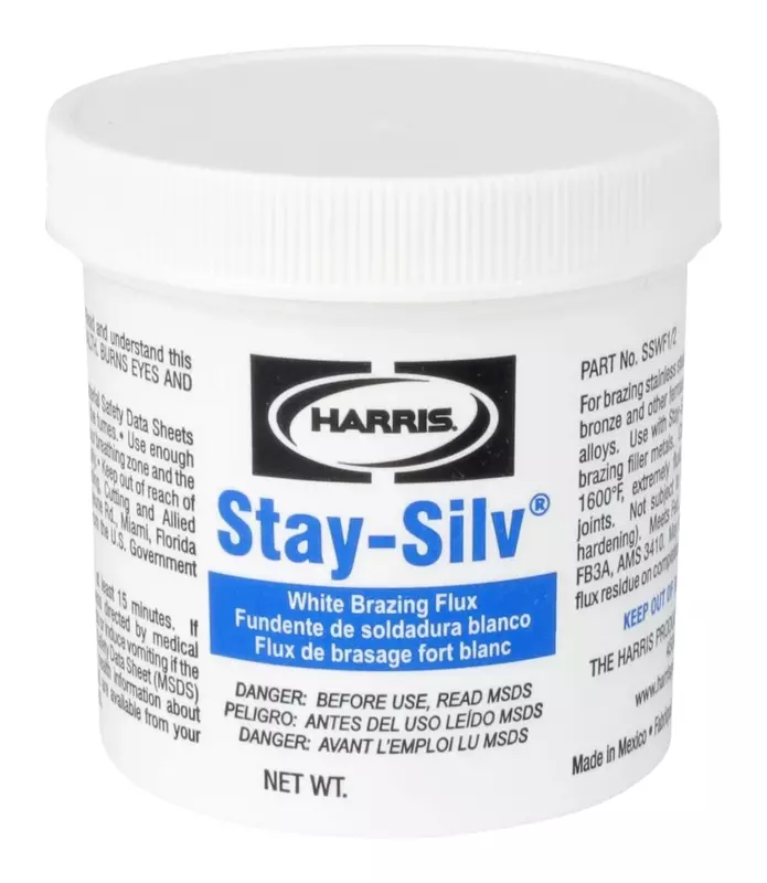 HARRIS SSWF5 Stay Silv Brazing Flux, 5 lb. Jar, White
