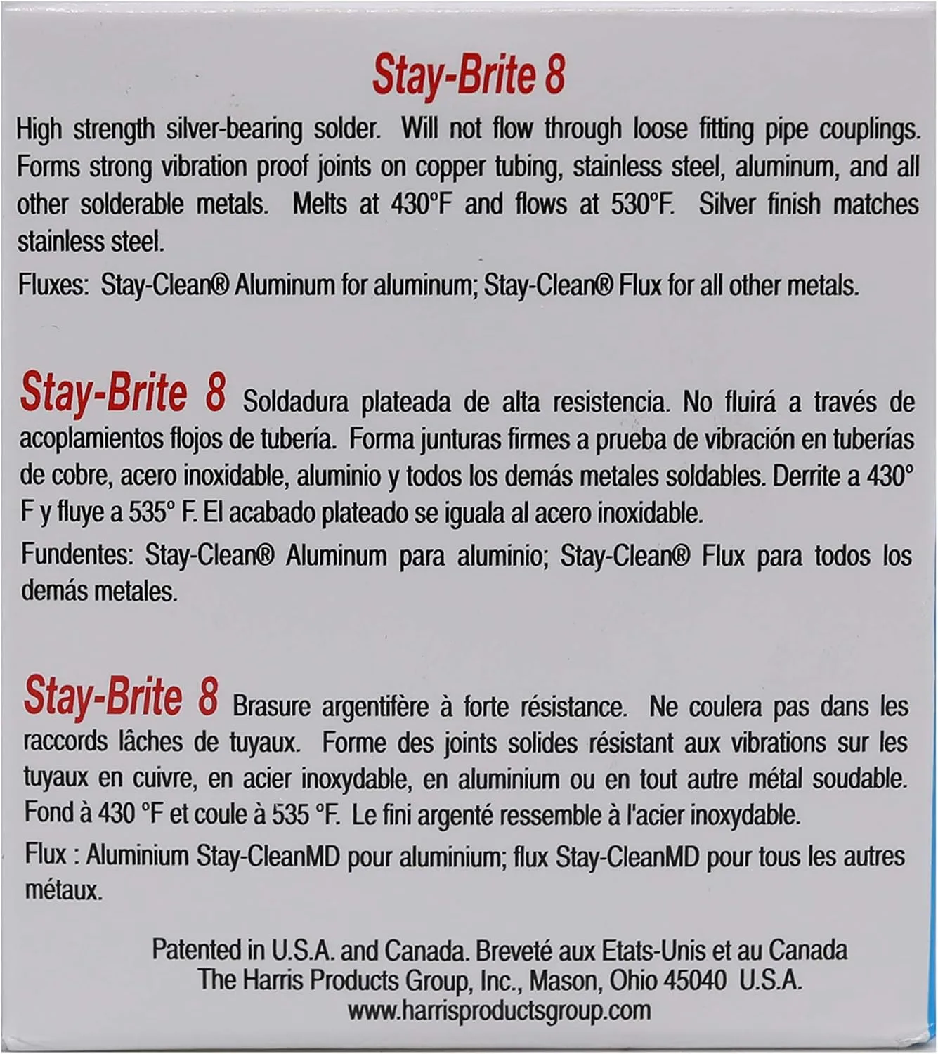 Stay-brite 8 1/8" 1#10009 (348-SB861)