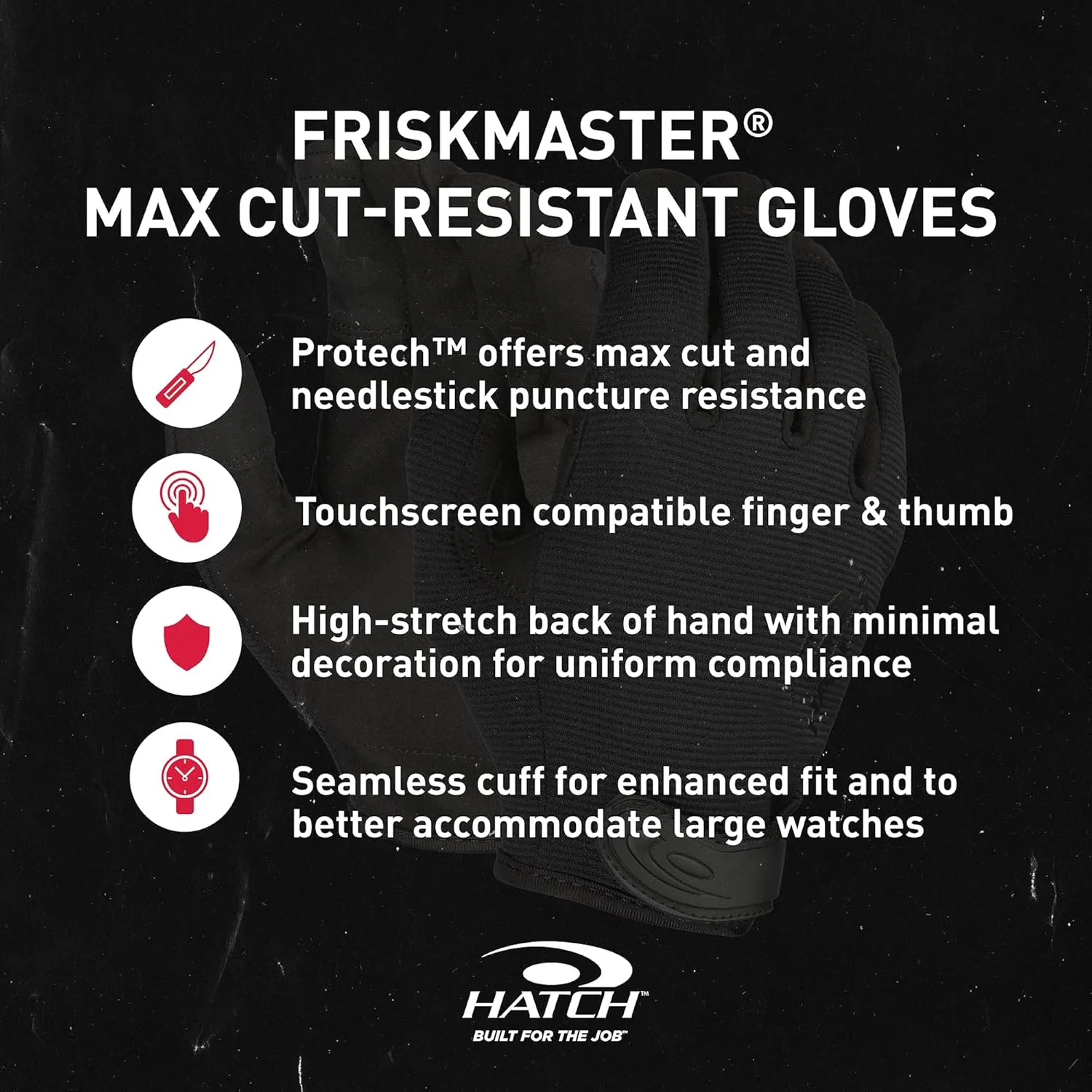 HATCH Friskmaster MAX FMN500/501 Cut/Needle Puncture Resistant Glove