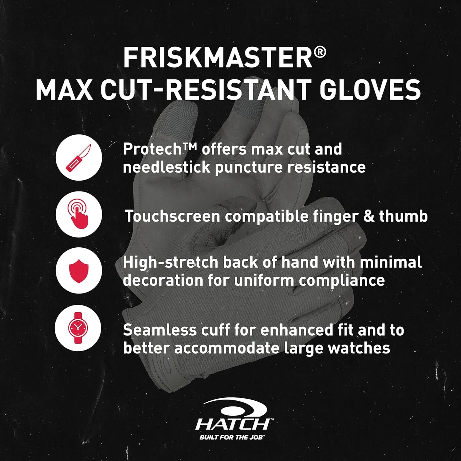 HATCH Friskmaster MAX FMN500/501 Cut/Needle Puncture Resistant Glove