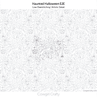 Haunted Halloween E2E | Artistic Longarm Digital Quilting Pattern