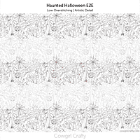 Haunted Halloween E2E | Artistic Longarm Digital Quilting Pattern