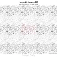 Haunted Halloween E2E | Artistic Longarm Digital Quilting Pattern
