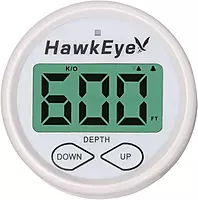 HAWKEYE DepthTrax 2B In-Dash Transom Mount Digital Depth Finder — 600 ft