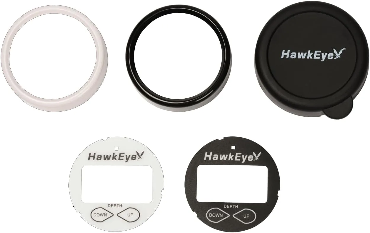 HAWKEYE DepthTrax 2B In-Dash Transom Mount Digital Depth Finder — 600 ft