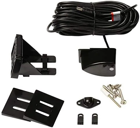 HawkEye DT2BX-TM In-Dash Depth Sounder with Air and Water Temperature (Includes Airmar Transom Mount Transducer)