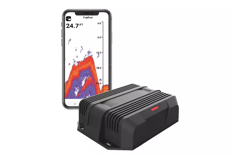 FISHPOD 10BX Boat Mount Bluetooth Fish Finder with AI Technology