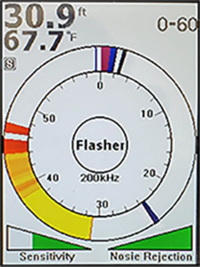 HawkEye Fishtrax 1C Fish Finder with HD Color Virtuview Display, Black/Red, 2" H x 1.6" W Screen Size