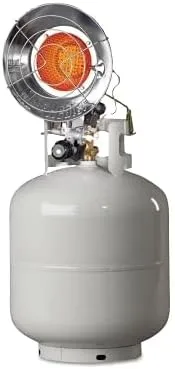 Portable Propane Radiant Heaters, 14,000 Btu/h, 1.5 h