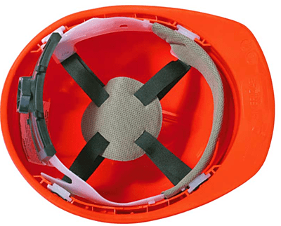 Safety Helmet Ventilated With Textile Rachet Suspension Ameriza
