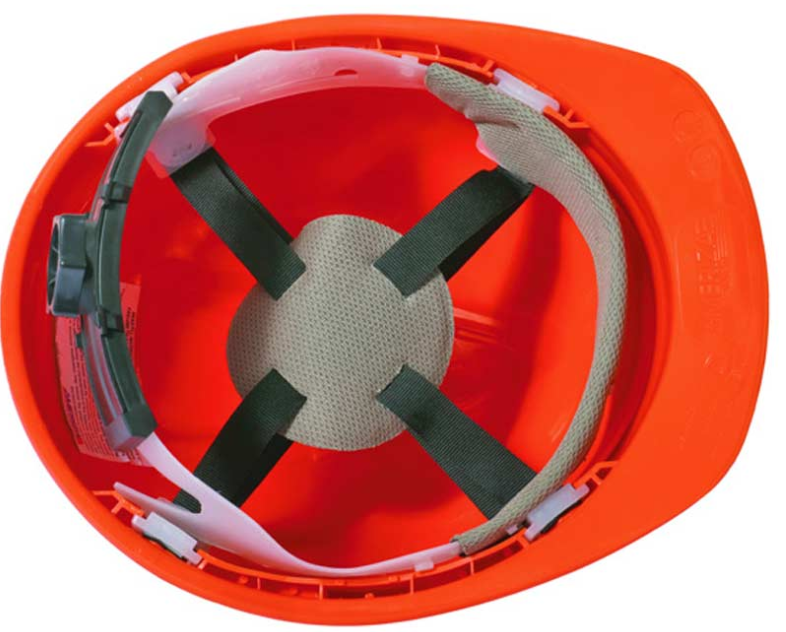 Safety Helmet Ventilated With Textile Rachet Suspension Ameriza