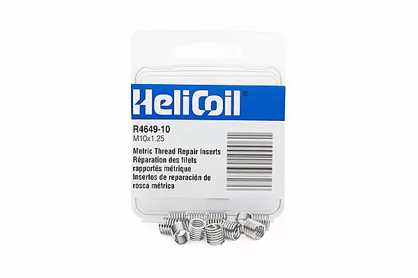 Heli-Coil Helical Insert, 304SS, M10 x 1.25, Pack of 12 (R4649-10)
