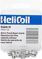 Heli-Coil Helical Insert, 304SS, M10 x 1.25, Pack of 12 (R4649-10)
