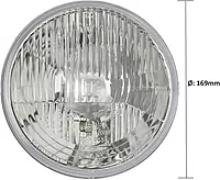 Hella 002395071 HLMP 7" 165mm H4/T4W 12V Headlamp