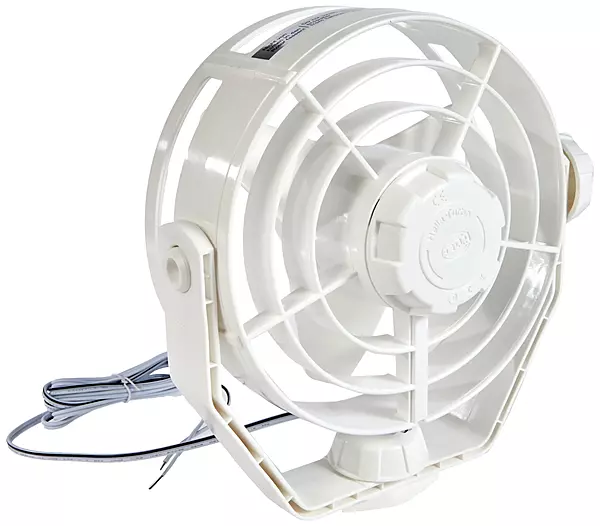 Hella 003361022 '3361 Series' 12V DC 2 Speed Turbo Fan with White Housing