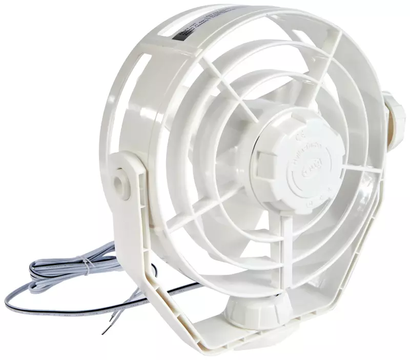 Hella 003361022 '3361 Series' 12V DC 2 Speed Turbo Fan with White Housing